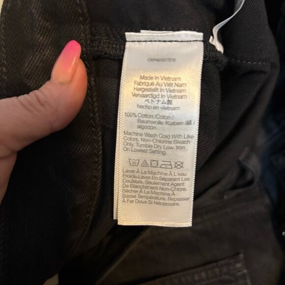 Madewell Low-Slung Baggy Jeans Size 30 Garza Wash Black Wide Leg NWT Cotton - Picture 11 of 11